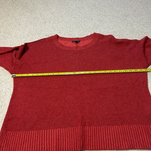 Eileen Fisher Womens Cashmere Wool Sweater Size XL Red Orange Crewneck Soft - Picture 10 of 11